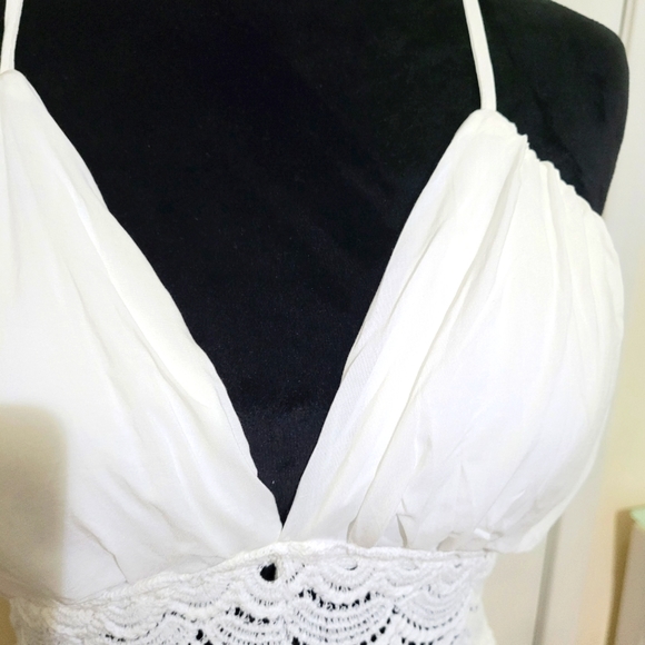 * Fashion Nova Woman's Breeze Through Life Crochet Midi Dress NWOT White Small - Picture 9 of 15